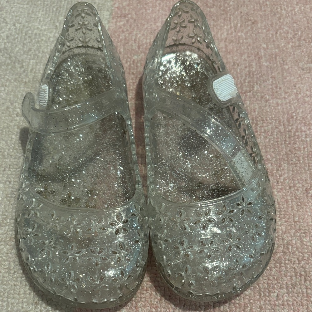 Glittery Clear Kids Shoes